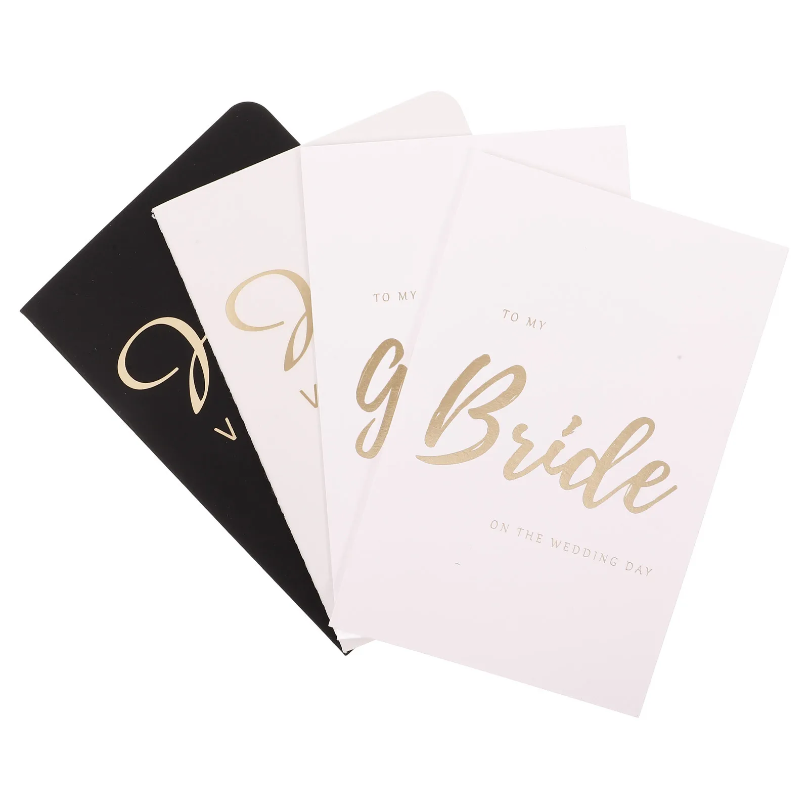 

4pcs Wedding Vow Book Minimalist Design His Hers Vow Renewal Ceremony Notebook Engagement Gift Keepsake Journal Gold Foil