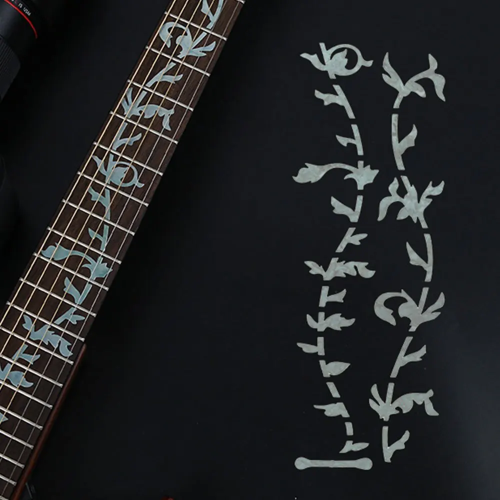 DIY Guitar Neck Fretboard Stickers, Fret Inlay Stickers for Music Guitar, Bass, Acoustic Guitar, Electric Guitar