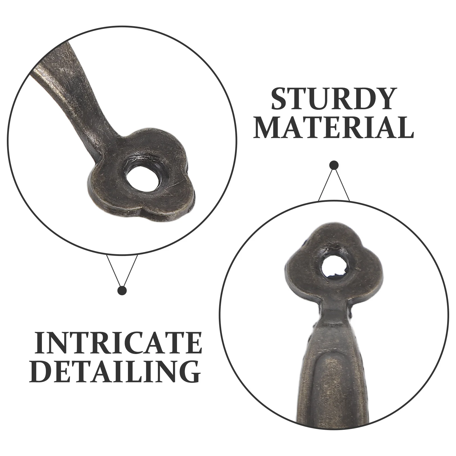 10 قطعة مقابض للخزانة تصميم مزرعة ريفية متينة من سبائك الزنك درج مزخرف يسحب لخزائن المطبخ #6