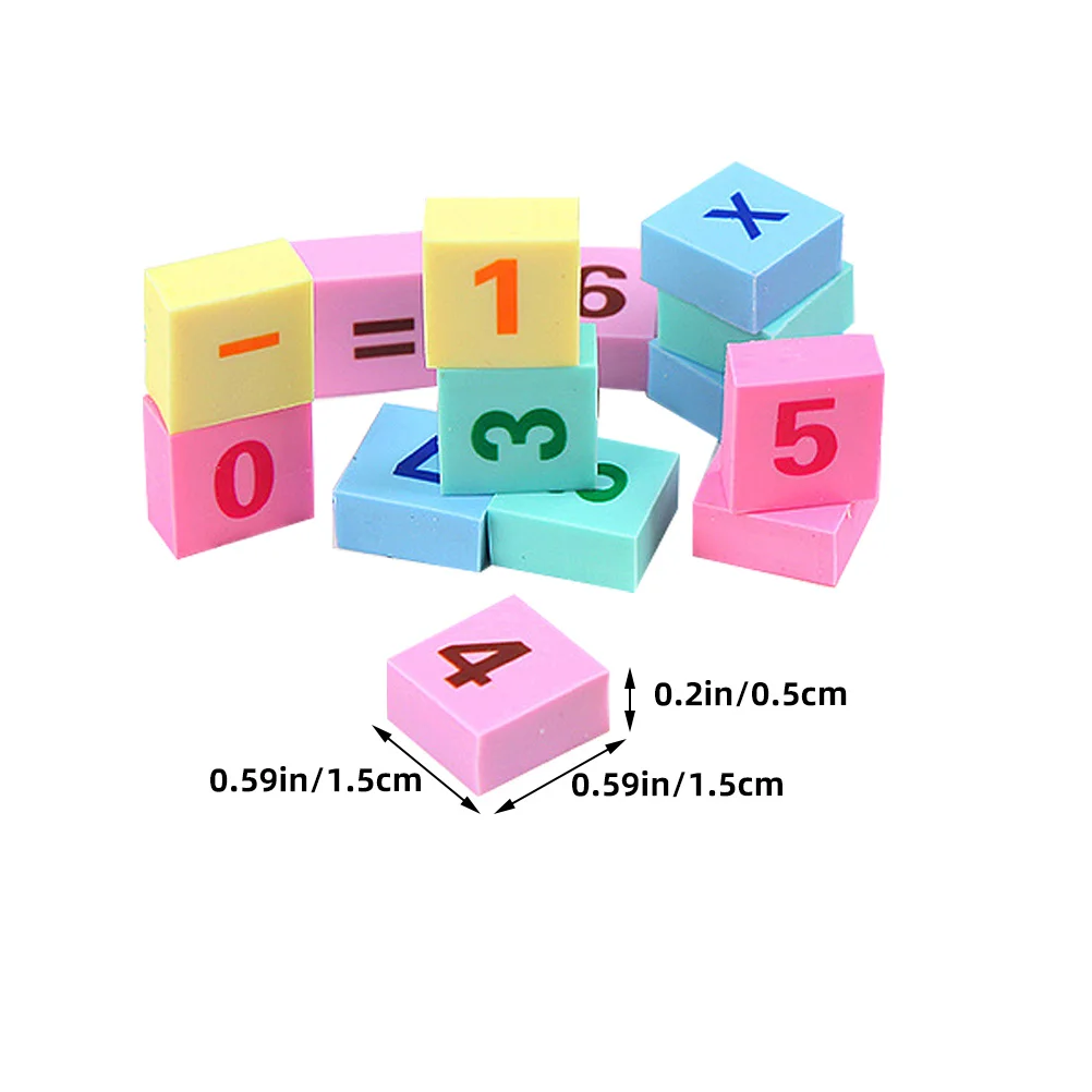 أداة تعلم الرياضيات بأرقام صغيرة للمحايات المطاطية الصغيرة ومكافآت الفصول الدراسية ومحايات لوازم مكتبية ممتعة للمدرسة #4