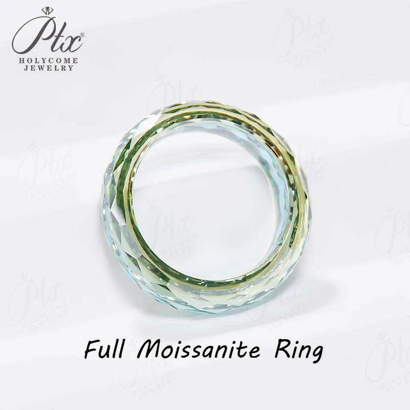 

100% Moissanite Ring Anniversary Gift Luxury High Quality Rare Jewelry Free Chain As A Gift Pass Diamond Tester ​Factory Outlet