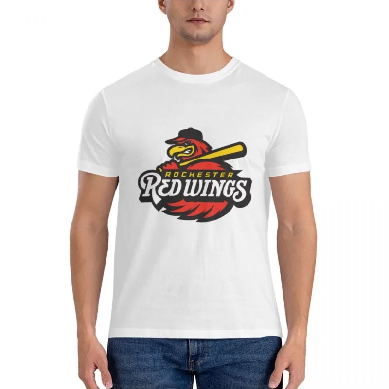 Rochester of Red Wings logo Classic T-Shirt mens big and tall t shirts customized t shirts  t-shirt summer clothes