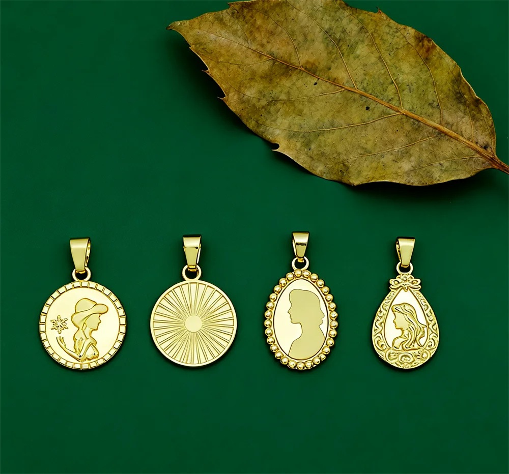 

2Pcs Pendants Brass Charms Accessories Cubic Zirconia Princess Silhouette DIY Jewelry Charms for Necklace Bracelet Making Craft