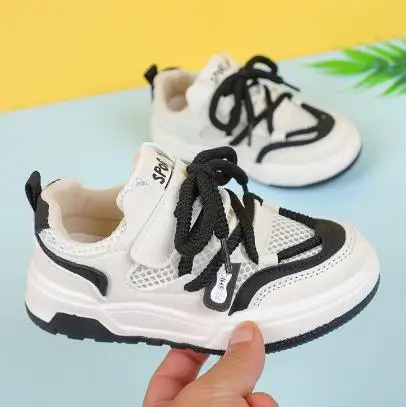 New spring summer Children's Boys girls sports running sneakers Baby casual School Kids Leather Student shoes 26-37