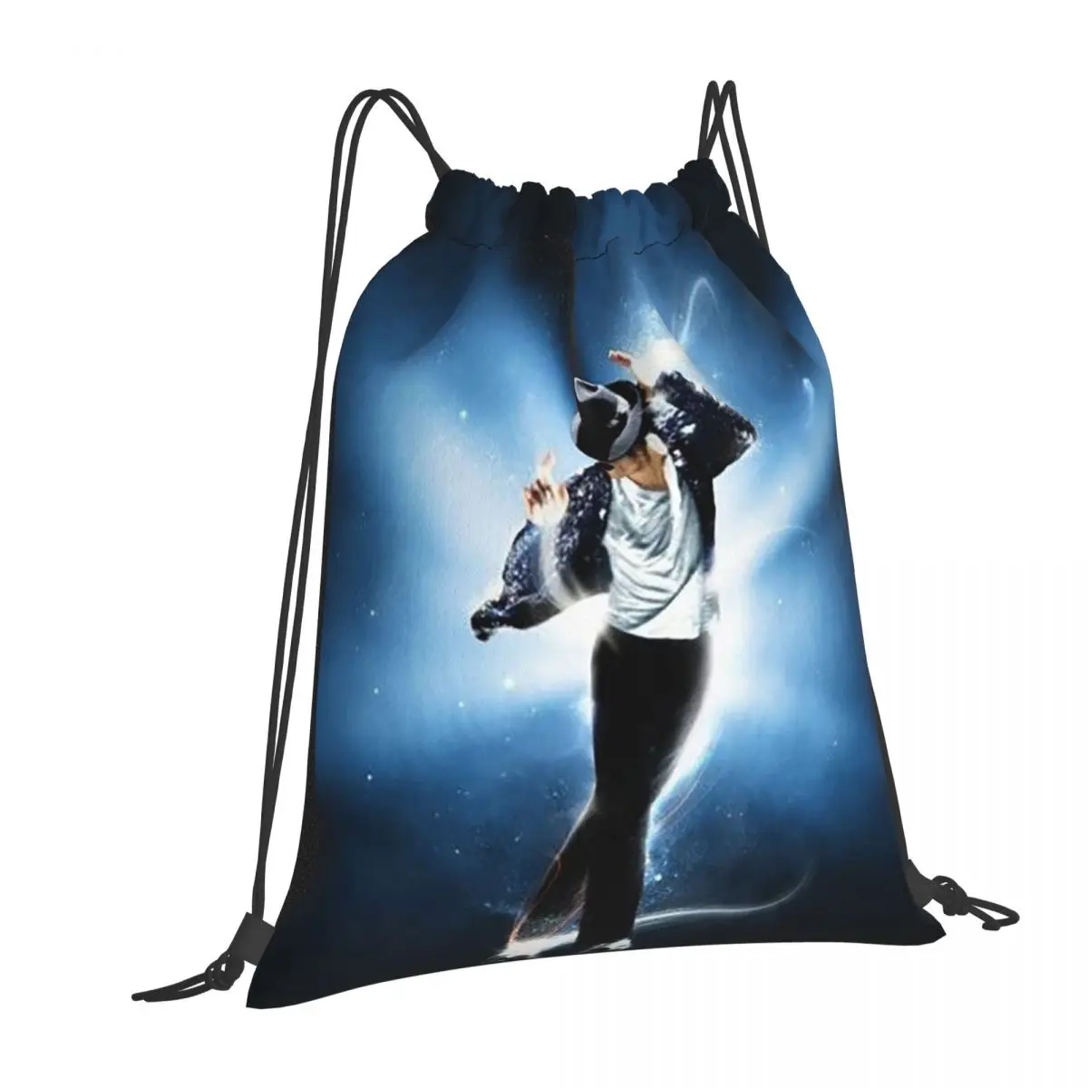Michael Jackson Musicians Singers Dancers Backpacks Multi-function Drawstring Bags Sports Bag Book Bags for Travel School