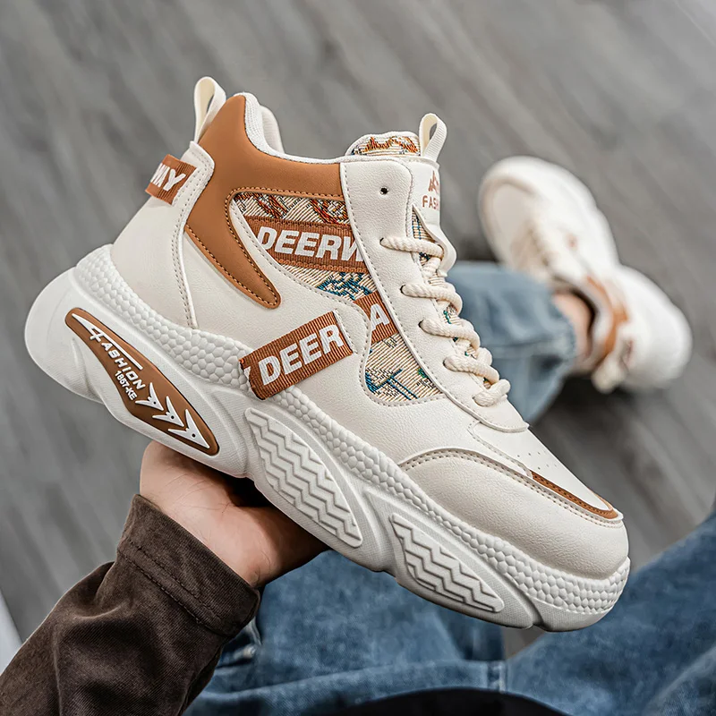 2026 Autumn New Mens Casual Shoes Light weight Wear-resistant Footwear Outdoor Breathable Sneakers Fashion Anti Slip Ankle Boots