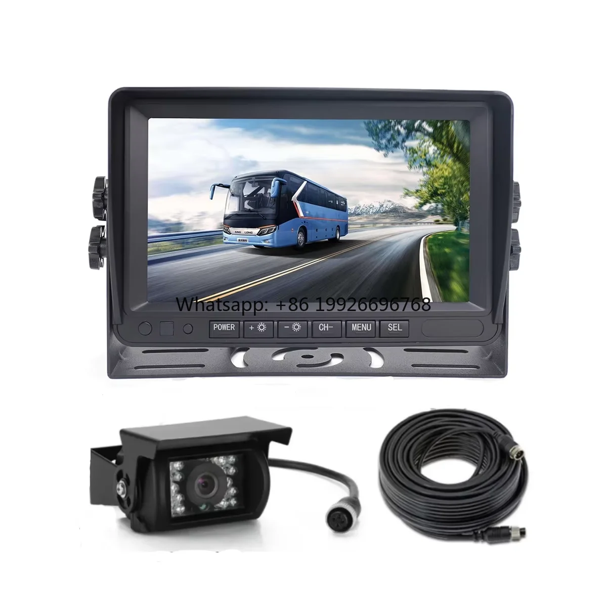7 Inch Auto-dim Function LCD Car Monitor Rear View Parking Camera System 7" Digital 12-24v Truck Camera System