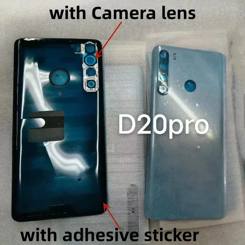 غطاء زجاجي خلفي غطاء خلفي أسود لهاتف HTC Desire 20 20 Plus 20 Plus D20 D20Pro D20Plus غطاء خلفي للهاتف //////////////