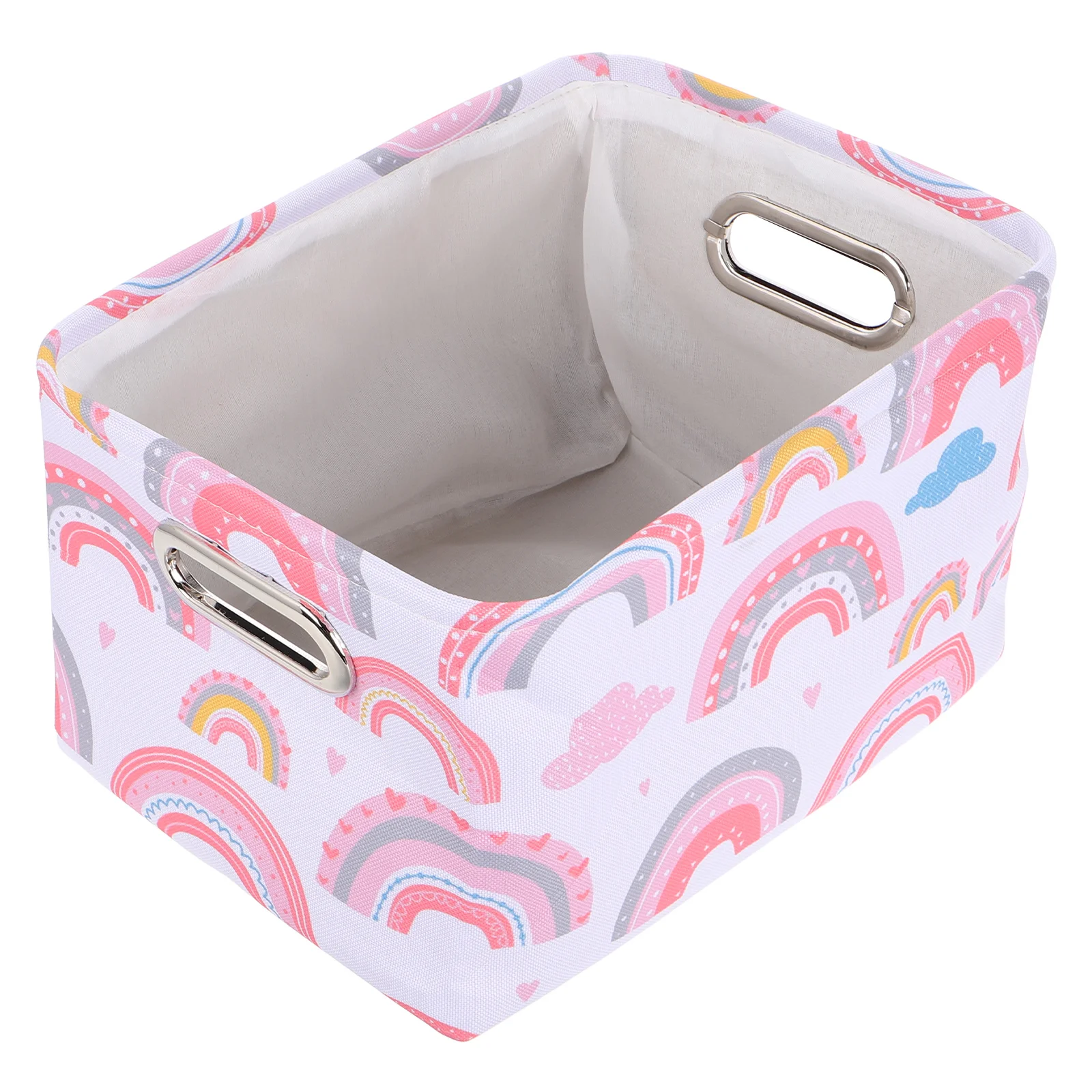 

Clothes Storage Basket Organizer Bin Bins Book Shelves Large Polyester + EVA Kid Laundry Rainbow Baby