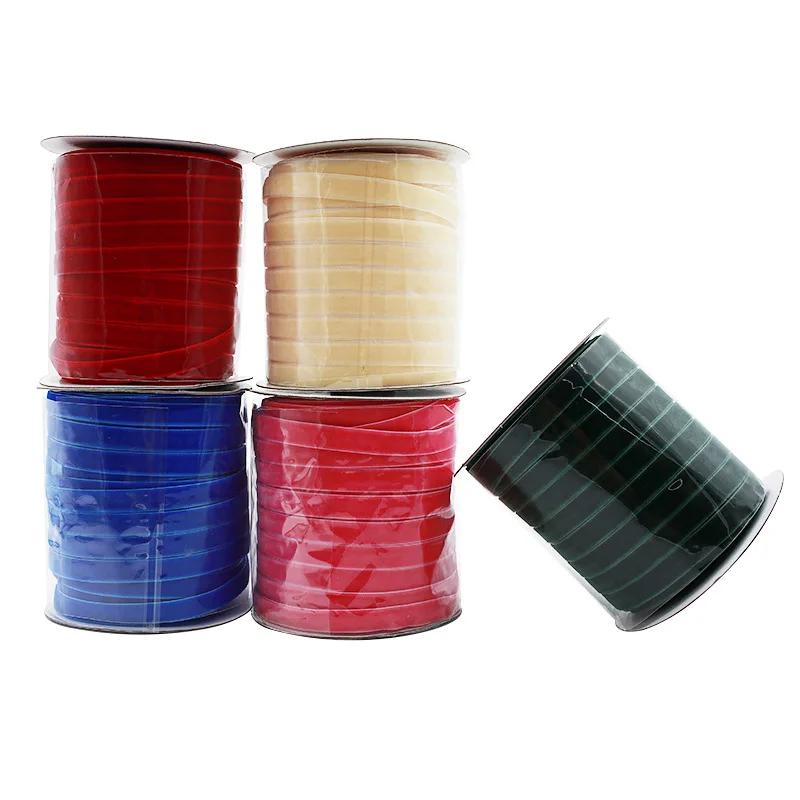 부드러운 벨벳 리본 50/100 마당 DIY 수공예 나비 넥타이 결혼식, 중국 새해 발렌타인 부케 선물 팩 장식, 1/1.5cm, 2/2 cm