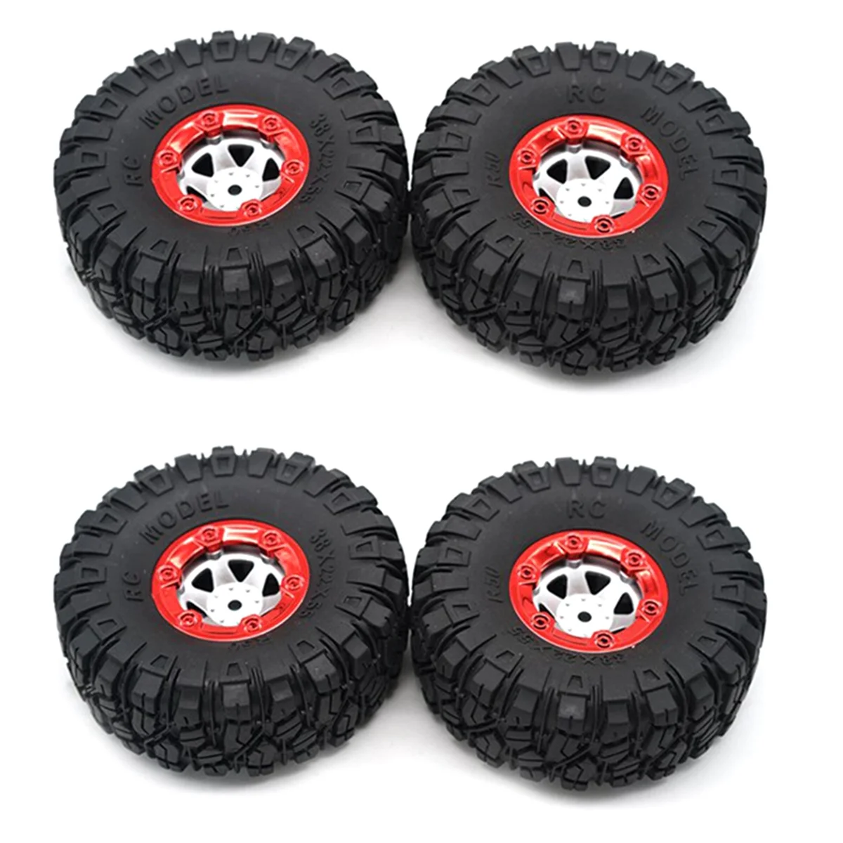 1:12 RC Truck Crawlers 100mm Rubber Tires Tyres with Wheel Hex for Wltoys 12428 12423 FY01 FY02 FY03