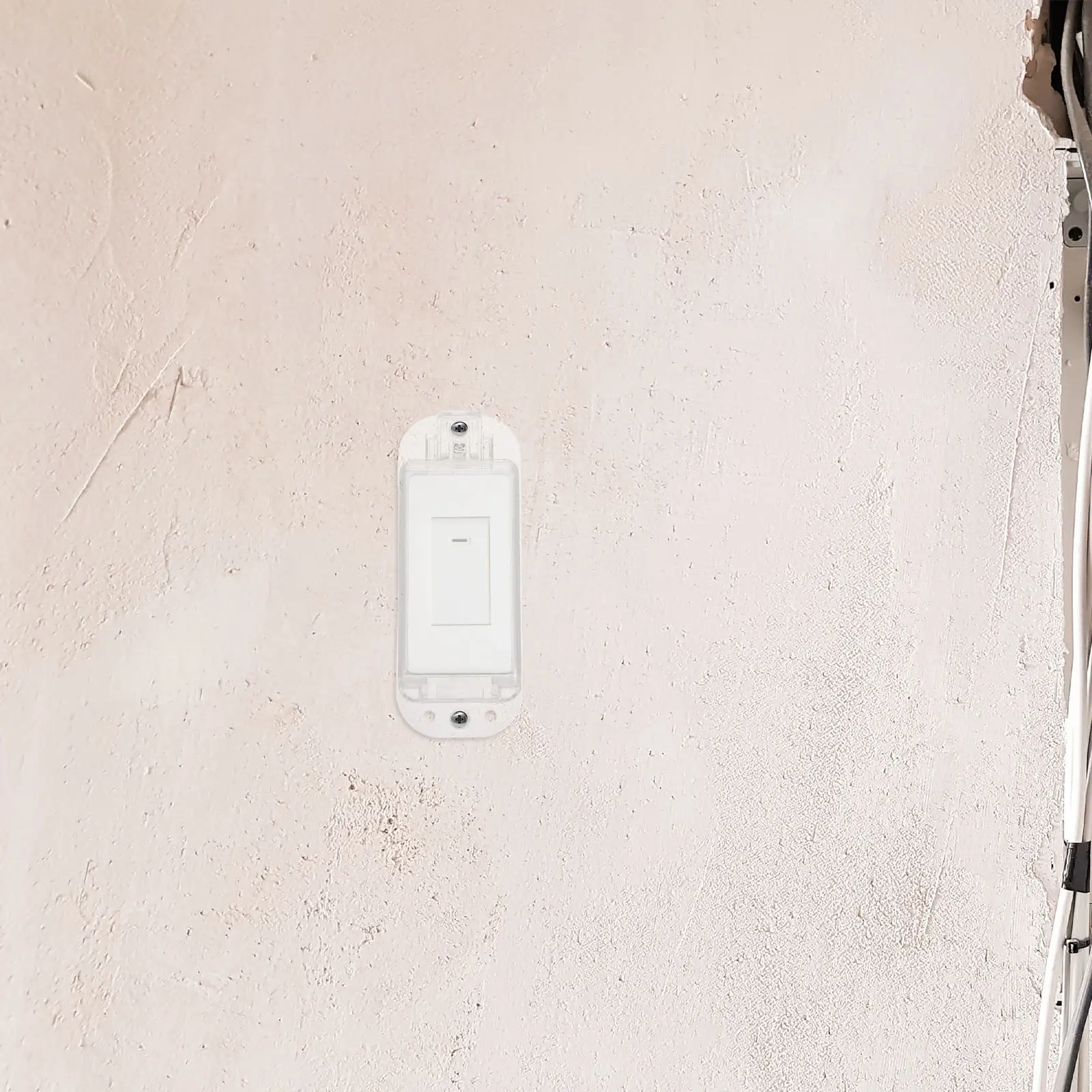 

2Pcs Proof Wall Switch Cover Transparent Plastic Protector Guard Safety Cover for Toggle Switch Bathroom Kitchen