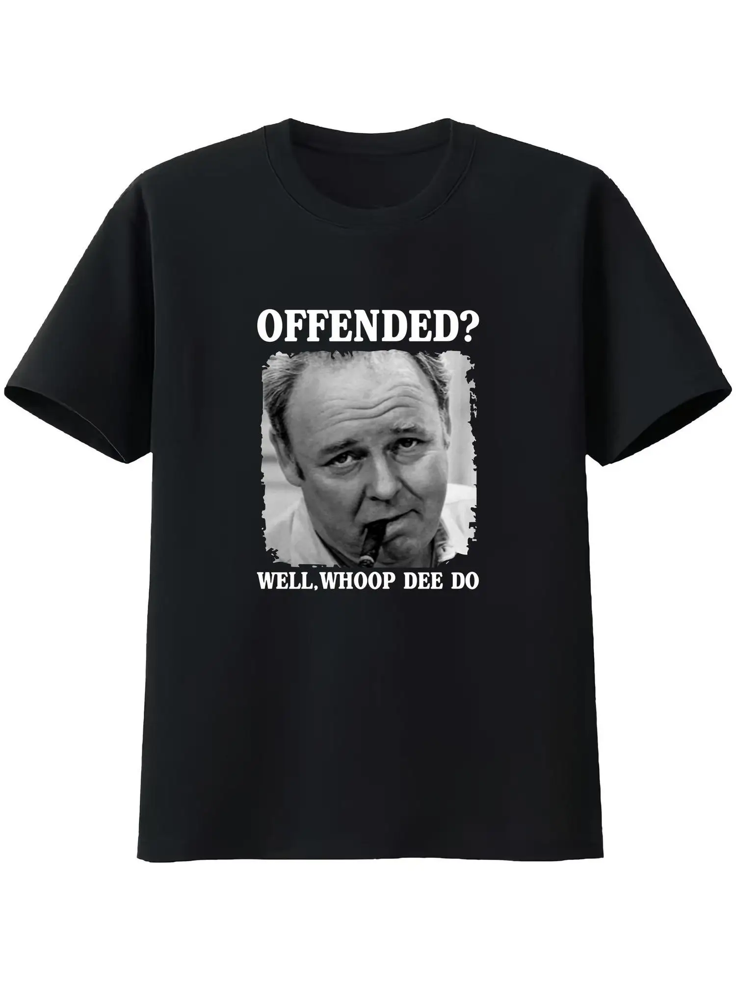

Цитата Archie Bunker «Whoop Dee Do» — хлопковая футболка в стиле ретро 70-х годов, удобная и дышащая повседневная уличная одежда для мужчин