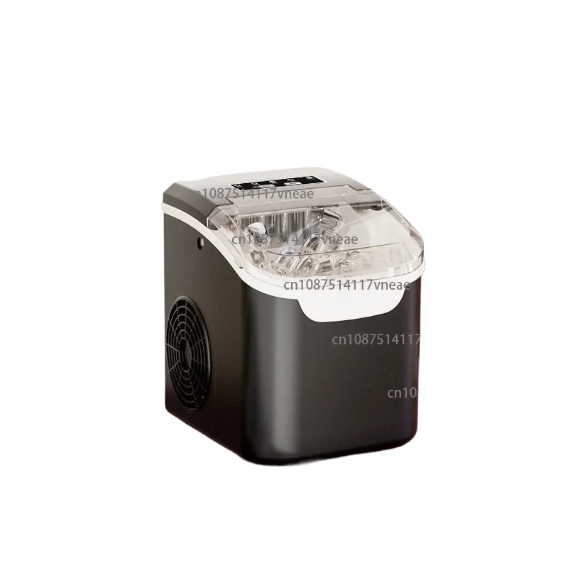 

Mini Home-Use Fully Automatic Ice Maker 12KG Commercial Round Ice Cube Machine for Street Vendors and Night Markets