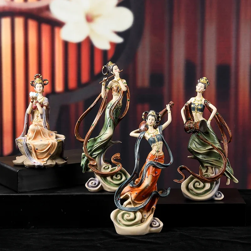 New Chinese Dunhuang Feitian ornaments, entrance bookcases, ancient decorative handicrafts