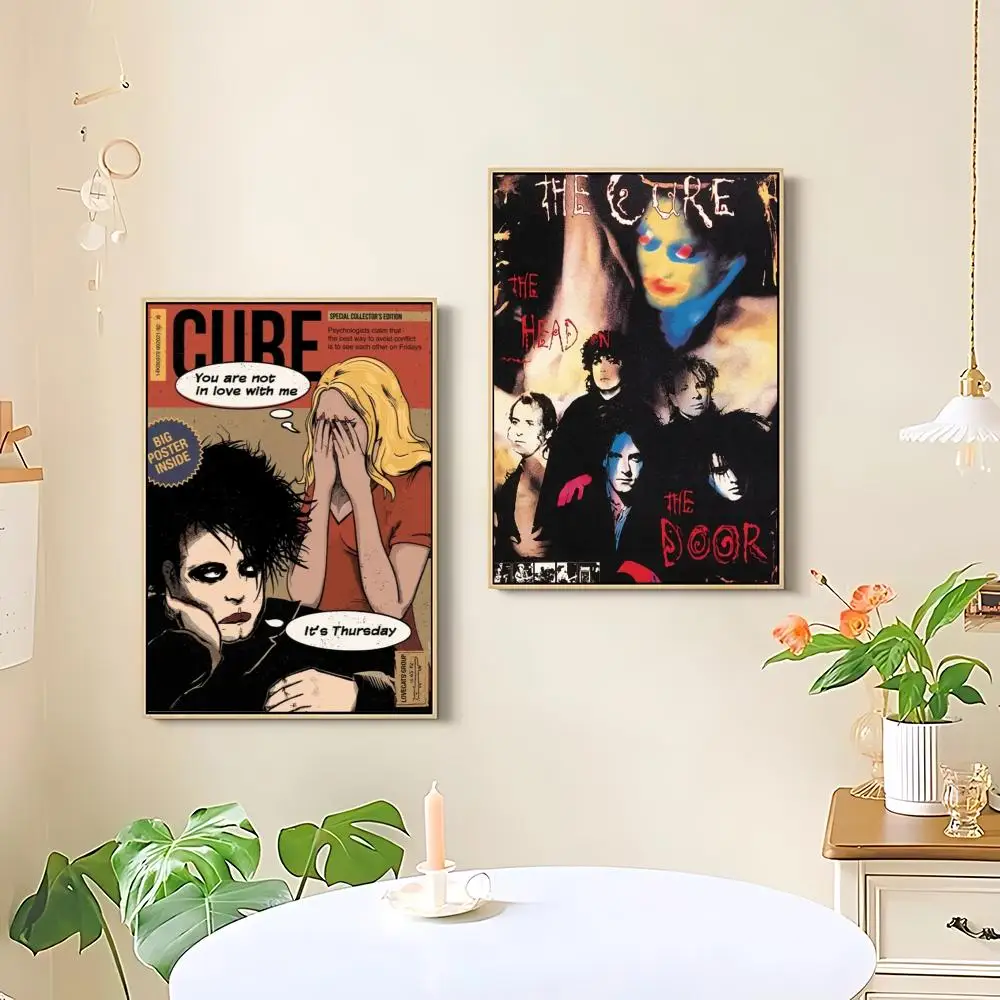 Rock T-The C-Cure Poster HD art sticky wall waterproof home living room bedroom bar aesthetic decoration
