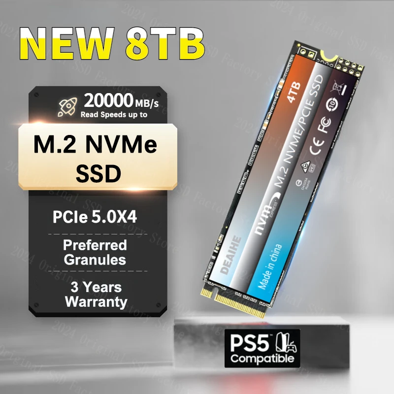 

NEW original M2 NVMe SSD 1TB 256GB Solid State Drive 512GB 128GB HD M.2 2280 PCIe Hard Disk 2TB 4TB For PC Laptop Desktop PS5