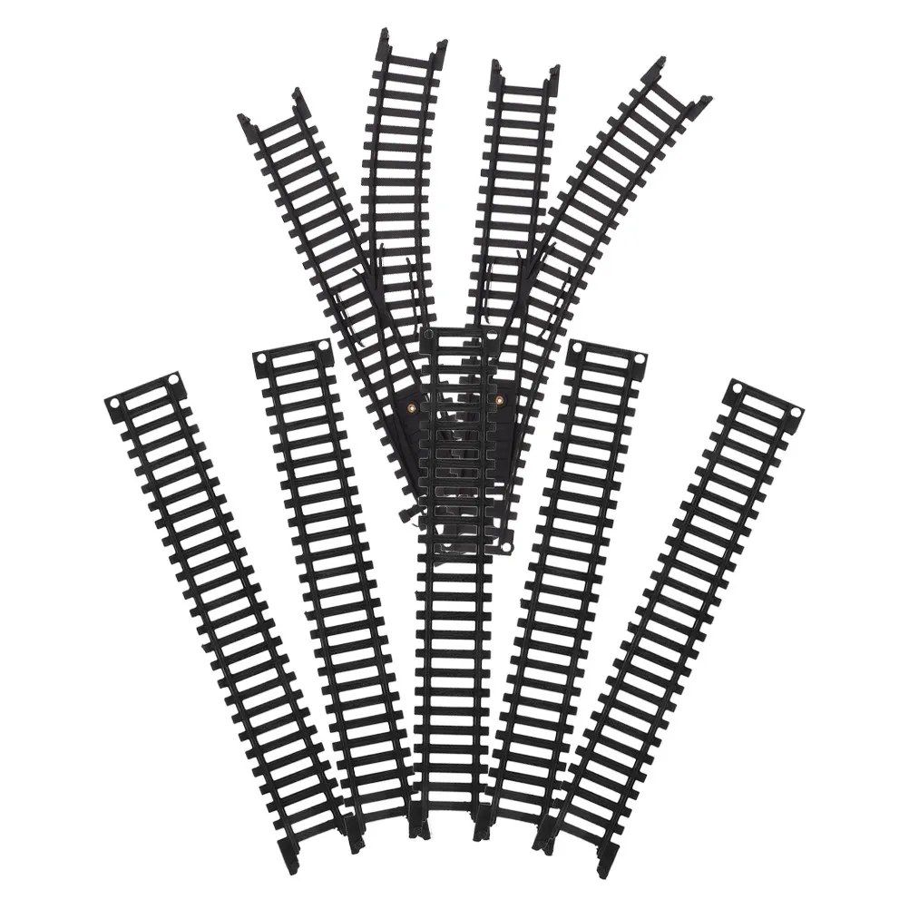 

1Set Realistic High-Speed Train Track Set Electric Railroad Building Kit for Kids Interactive Plastic Train Tracks Accessories