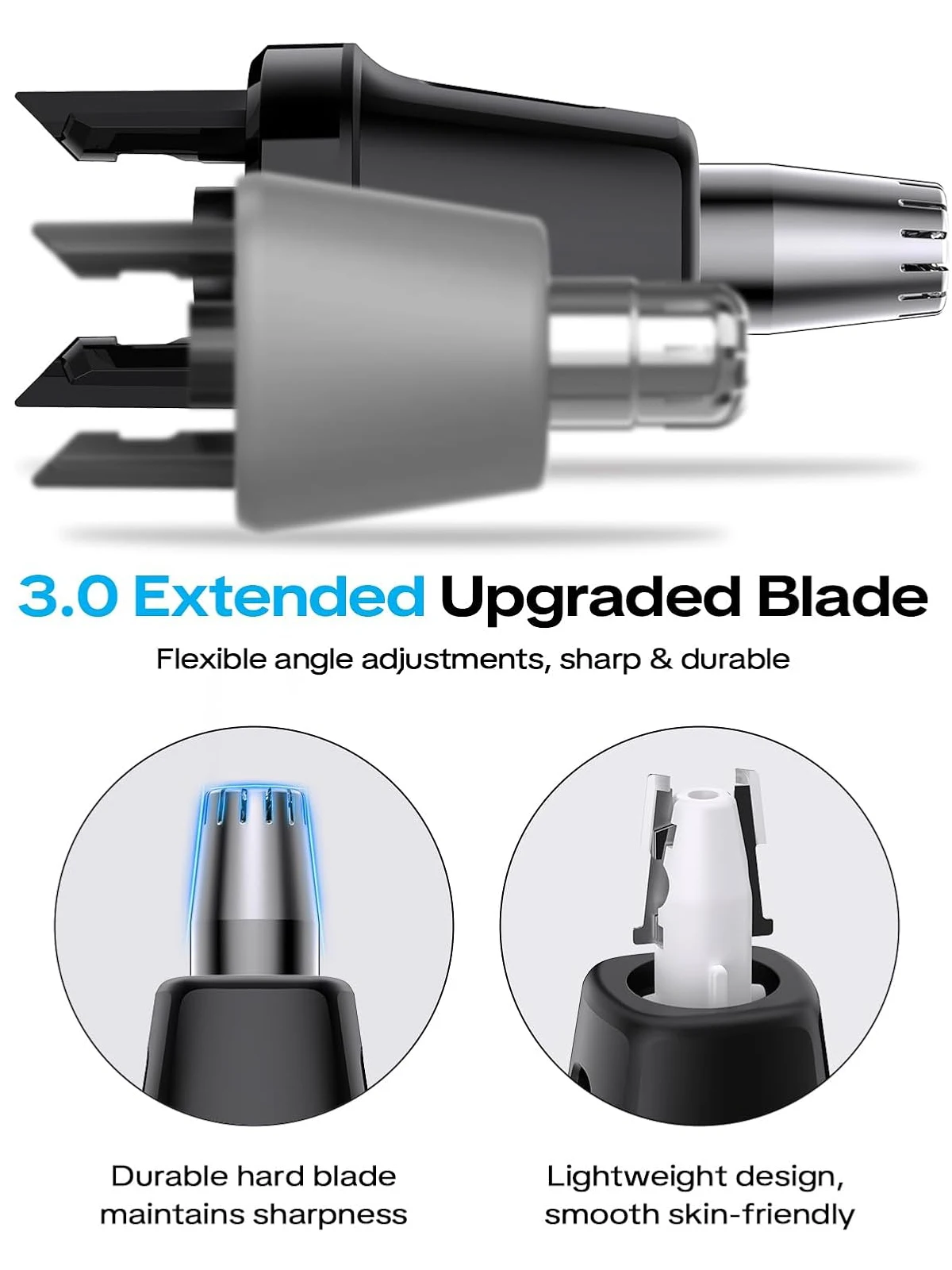 Nose Hair Trimmer Replacement Head for O Blade QP2834 QP2724 QP2520/30,QP2620/30,QP65XX Pro,Smooth Gentle Effective Hair Removal