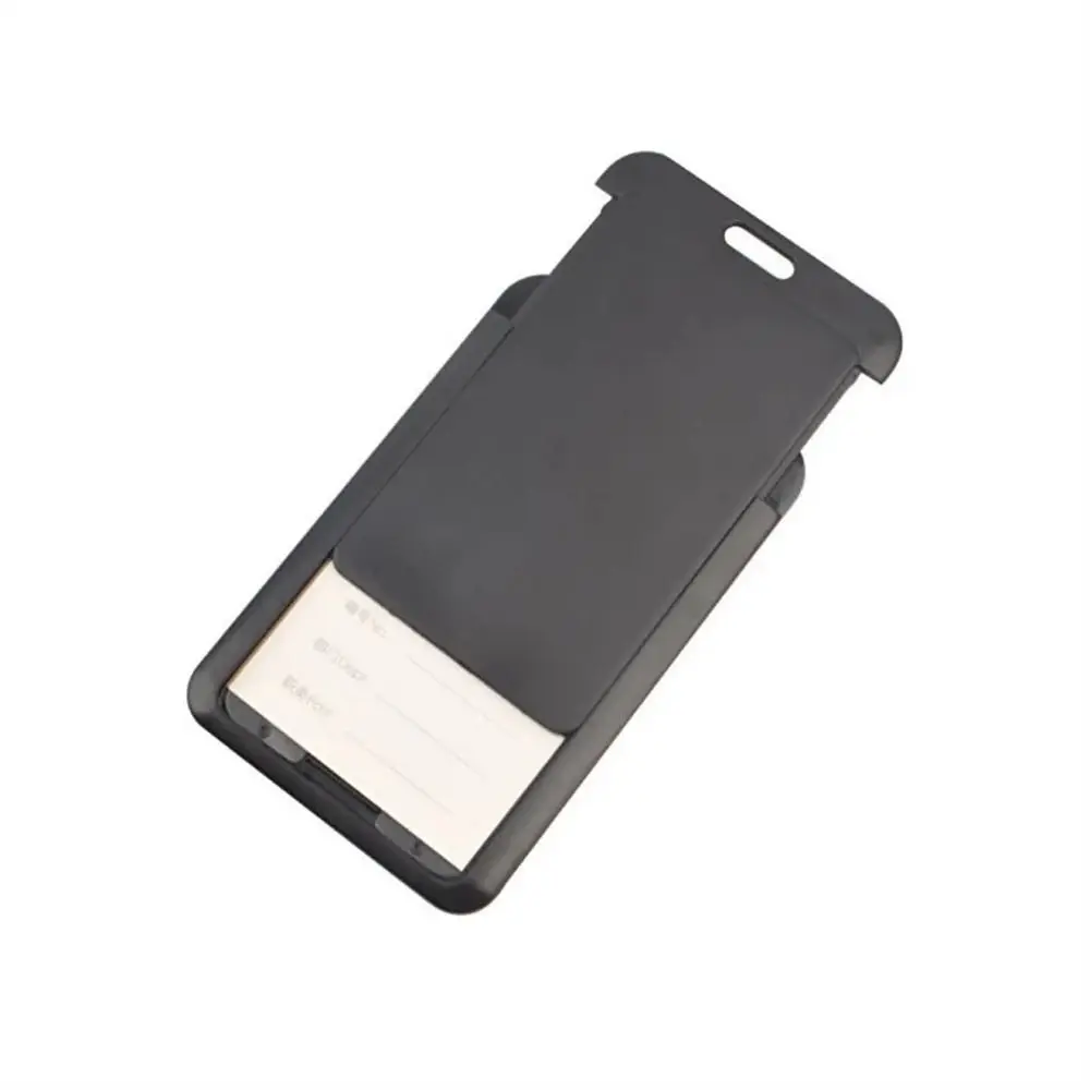 

Black Retractable Badge Reel Name Card Business Card ID Card Holder Card Sleeve Chest Tag Working Card Cover Hospital