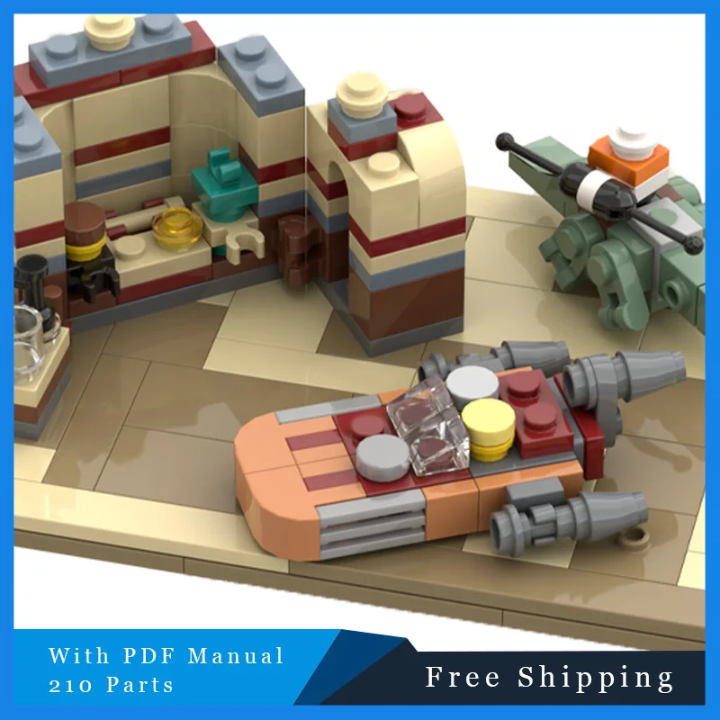 حار 210 أجزاء ستار معركة سلسلة الشهيرة حانة صغيرة اللبنات الطوب الإبداعي نموذج الأطفال الجمعية عرض لعبة الهدايا