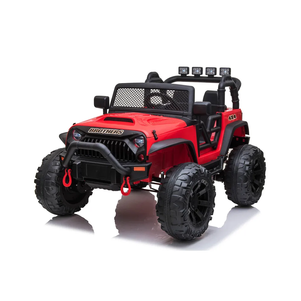 

JEEP Double Drive Children Ride- on Car With40W*2,12V7AH*1 Battery,Parent Remote Control Foot Pedal