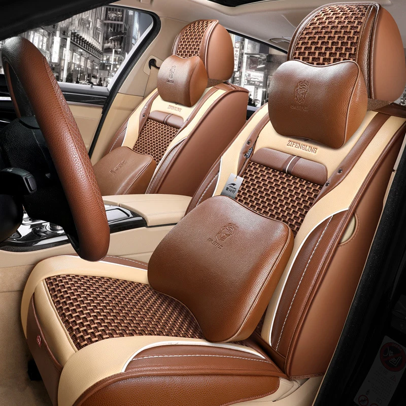 

Marcan Manufacturer Ice Silk Seat Cover Interior car accessories Pu Leather Universal Car