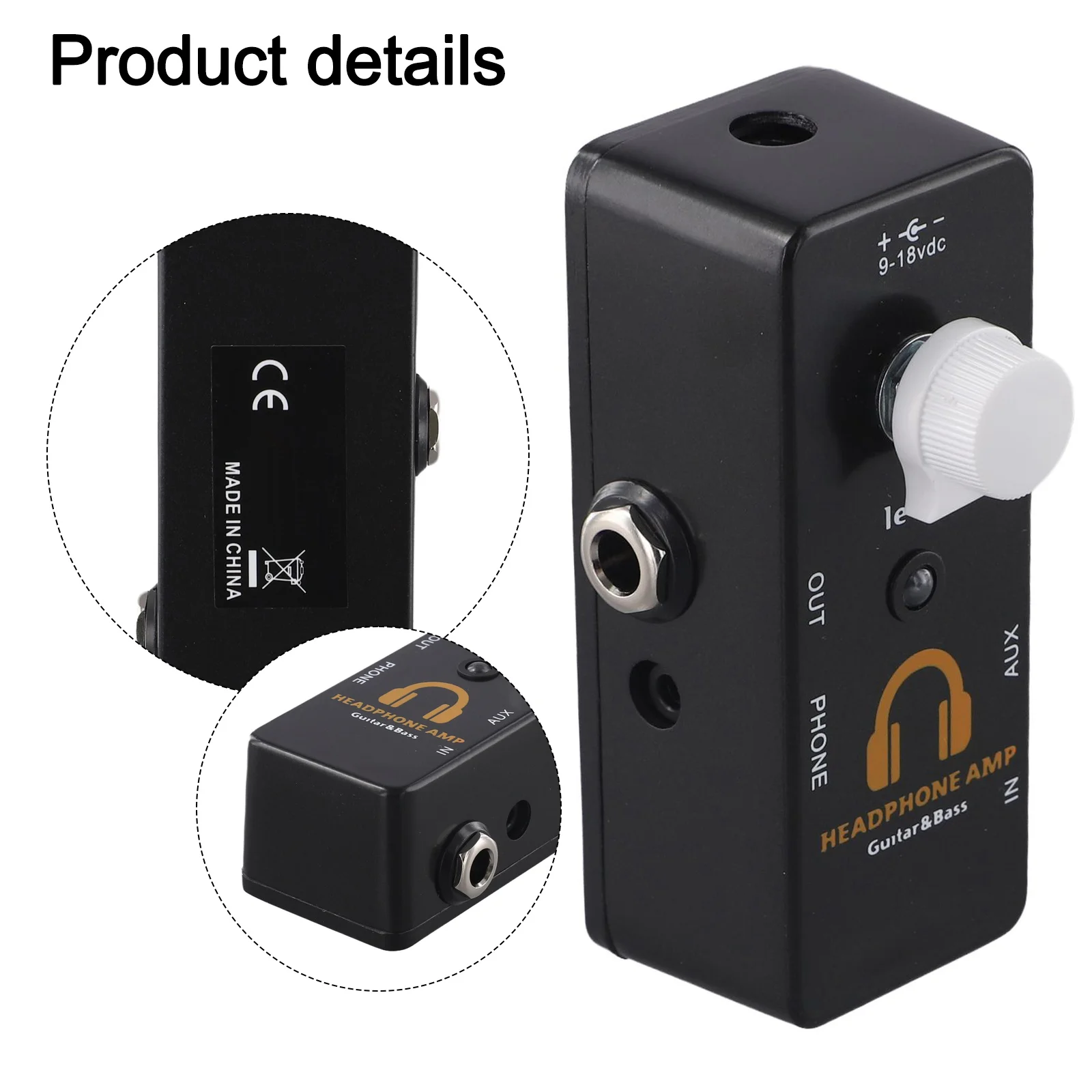 

Lightweight Compact Guitar Amp Effects Pedal Designed for Easy Connectivity and Enhanced Sound Experience Anywhere