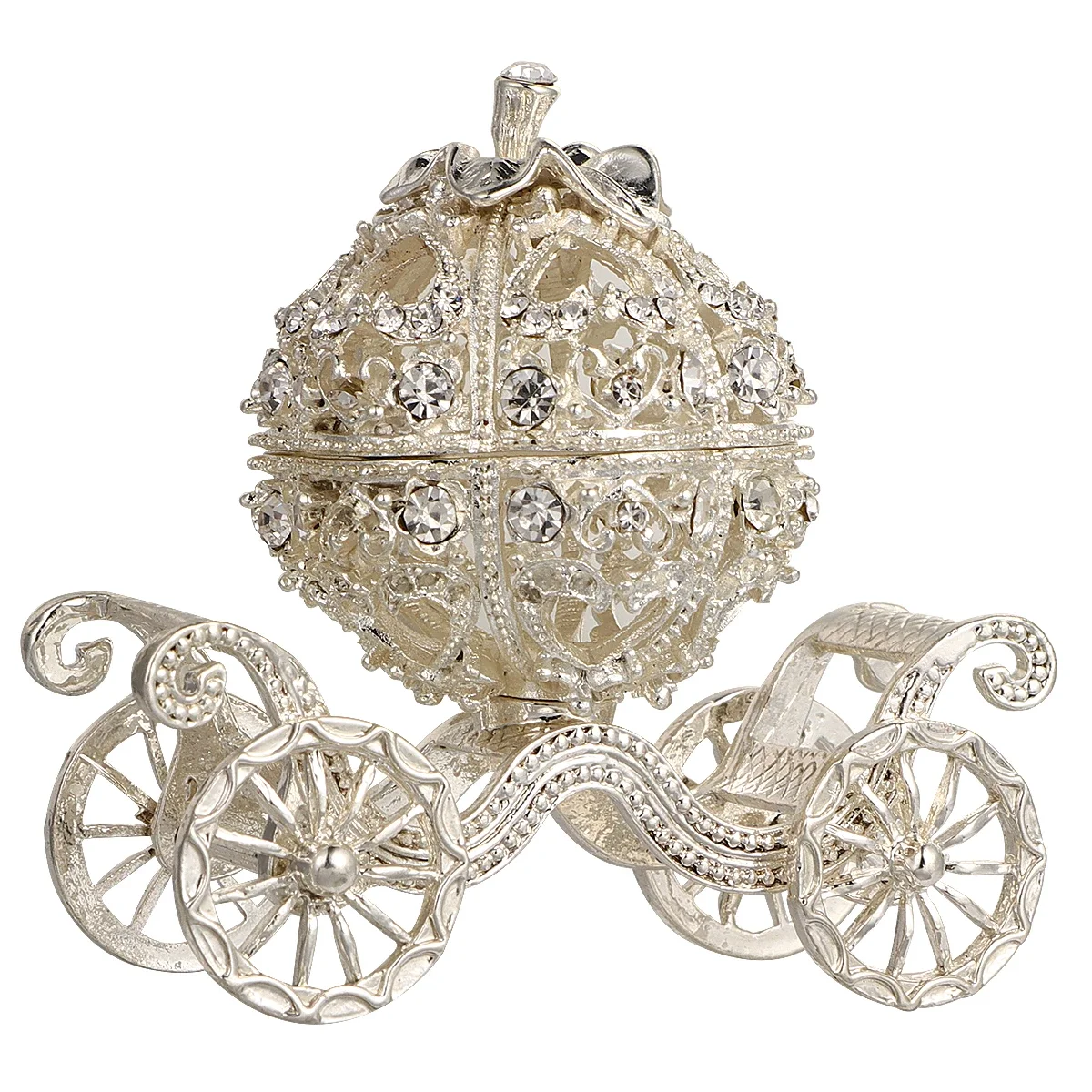 

Trinket Box Cinderella Carriage Jewelry Chests Creative Gift Ornament Rhinestone Crystal Pumpkin Carriage bags accessories gift