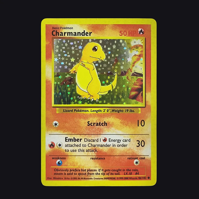 Kartu Koleksi Permainan TCG Proxy PKM English GAME 1ST EDITION Charizard Blastoise Venusaur Mewtwo Holo