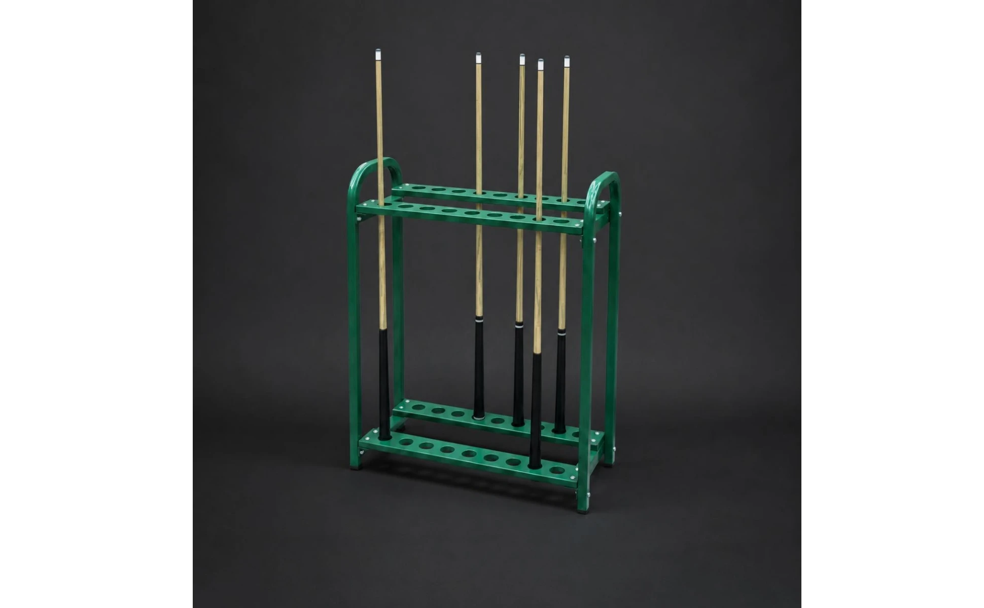27 Slots Billiard Cue Rack Double Layer Pool Stick Stand Club Rack Indoor Outdoor Use Sports Storage Space Saving for Game Room