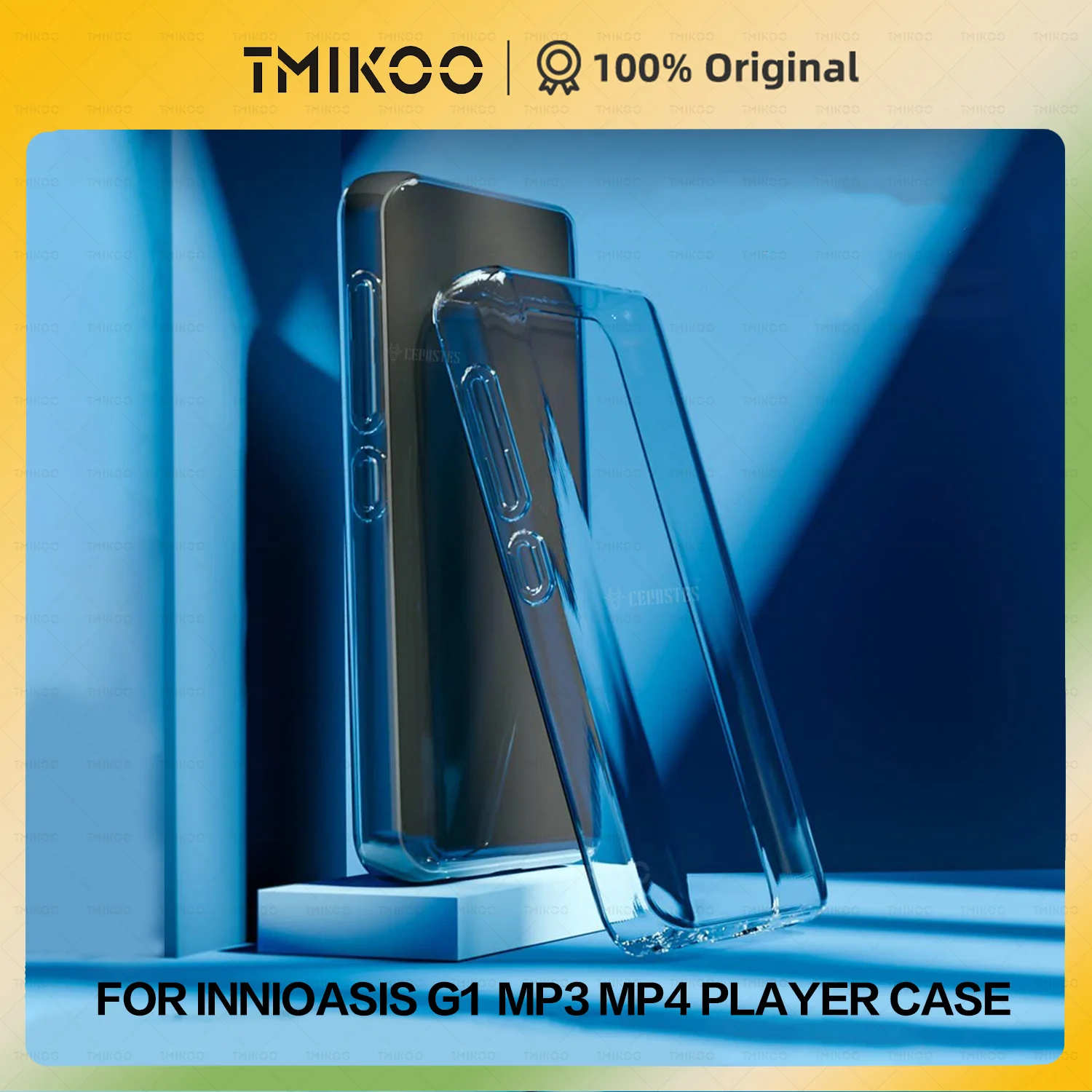 Case for Innioasis G1 and G3 Mp3 Player, TPU Clear Cover for Mp3 Player Anti-Scratch Shock Absorption 4.0inch Case Crystal Clear