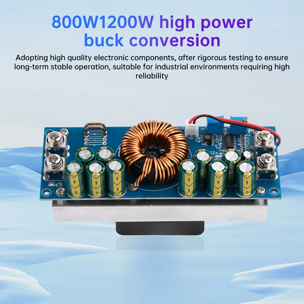 DC-DC DC Adjustable Voltage Reduction Power Supply Module 15V-90V to 2.5V-72V 800W 28A 1200W 50A Constant Current Power Supply