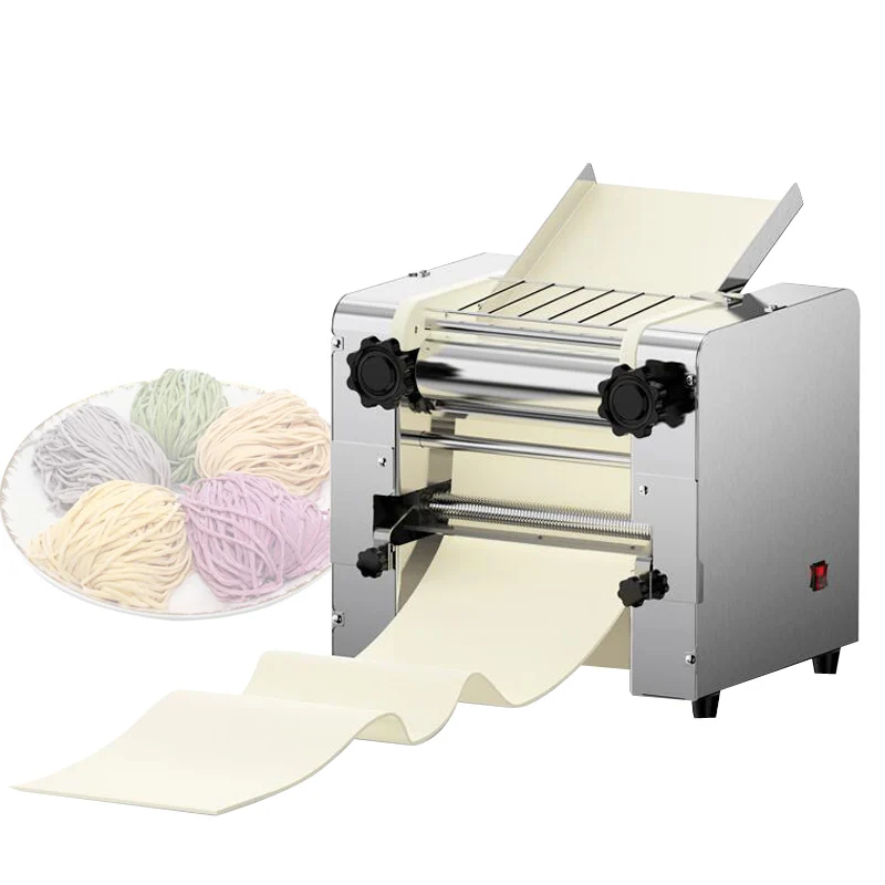 220V Noodle Making Machine Commercial 2200W Stainless Steel Dough Kneading Machine Low Noise Automatic Noodle Press Machine