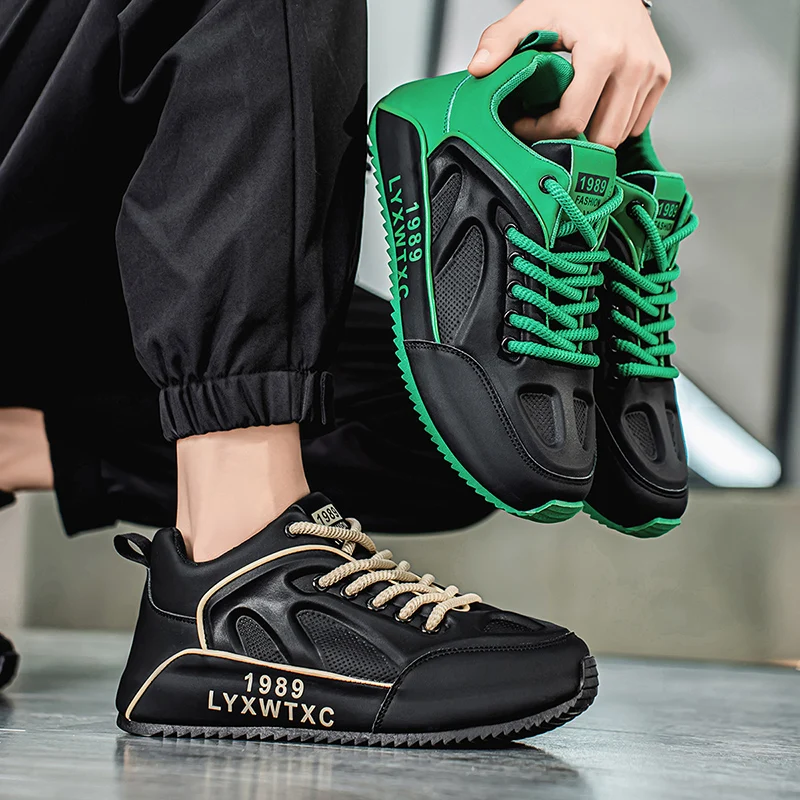 Casual Shoes Men's Sports Shoes Summer Casual Thick Soled Men's Shoes Soft and Comfortable Non-slip Outdoor Fashion Board Shoes