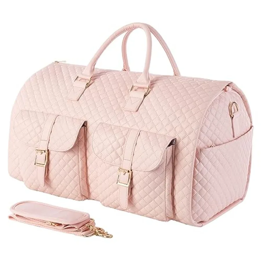 

Convertible Carry on Garment Bag for Women, Garment Bags for Travel with Shoe Pouch 2 in 1 Hanging Suitcase Suit Bag for Women