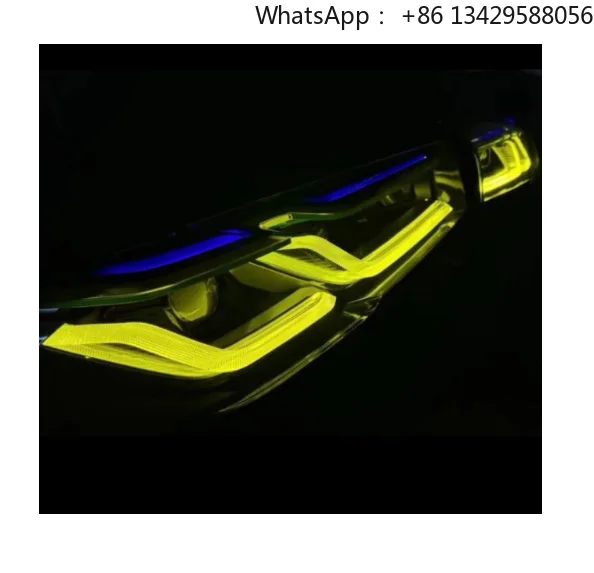 

A Pair Flowing Blue Angel Eyes CSL DRLs Golden Eye for BMW G30 Yellow DRL 530i 540i G31 F90 M5 Adaptive Headlight
