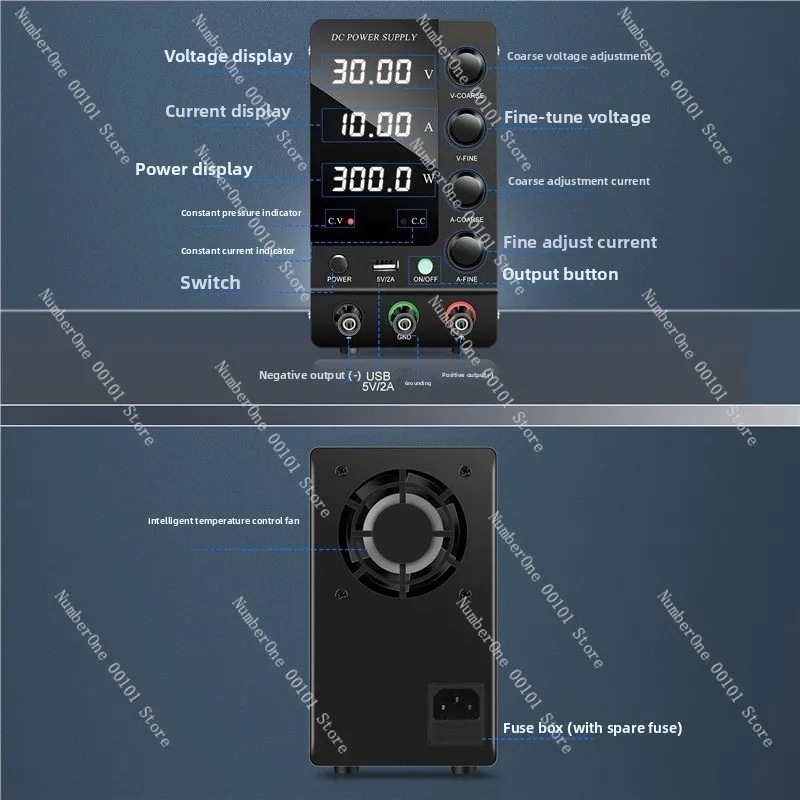 Quick Access Programmable High Power Adjustable DC Regulated Power Supply 30V 5A 10A for Computer Car Phone Repair Aging