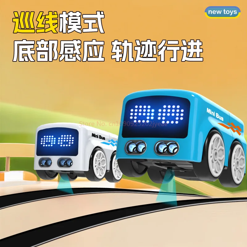 Nowy Zabawka dla Dzieci na Pilot, Magiczny Minibus do Ręki, Zapobiegający Przeszkodom, Uczący Się Poruszania się, Zabawka do Raczkowania, Fabryka Zabawek