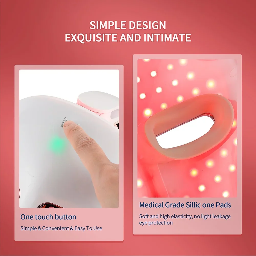 Foreverlily LED Facial Neck Beauty Machine Skin Rejuvenation Massager