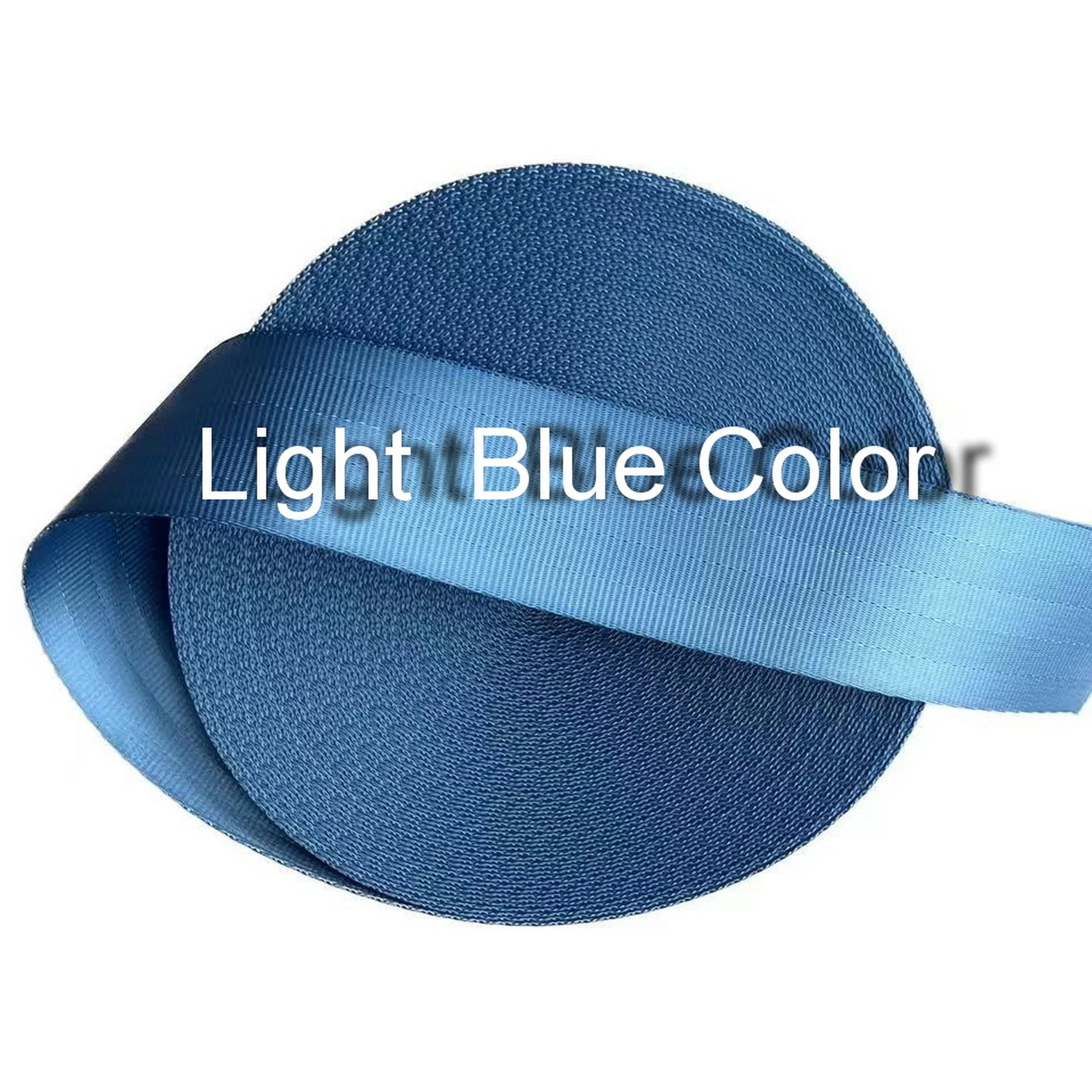 38meters Roll Seat Belt Webbing Safety Strap LIGHT BLUE Color  4.8cm Wide 5 Bars