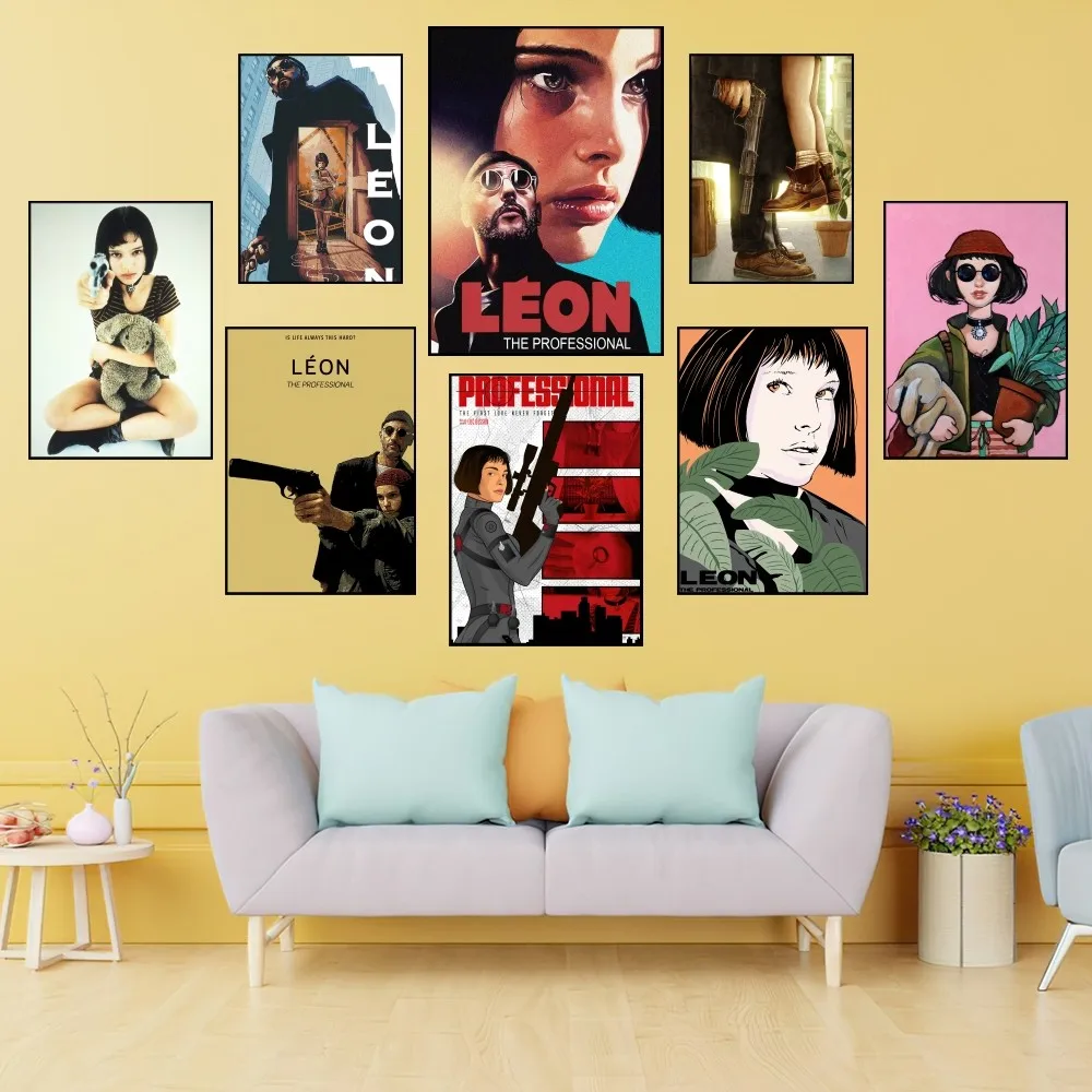 Classic Film Leon The Professional Poster Prints Wall Painting Bedroom Living Room Decoration Office Home