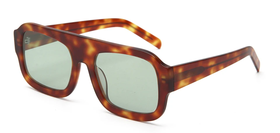 VEH Marke Design Acetat Große Vintage Pilot Sonnenbrille Männer Übergroßen Rahmen Quadrat Sonnenbrille Für Frauen Sonnenbrillen Weibliche UV400 – Detail 7