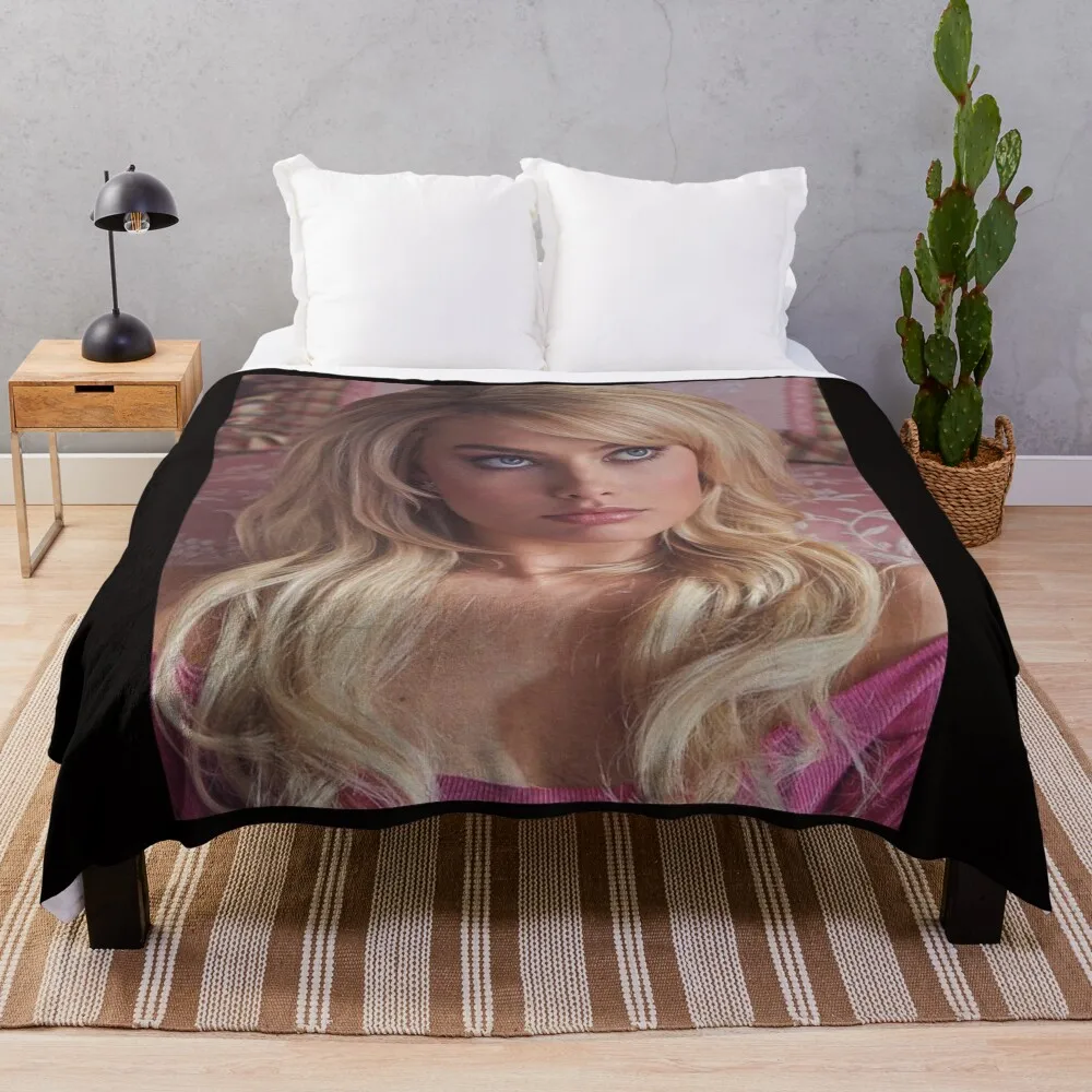 

margot robbie Throw Blanket Winter beds halloween Decorative Beds Luxury Brand Blankets