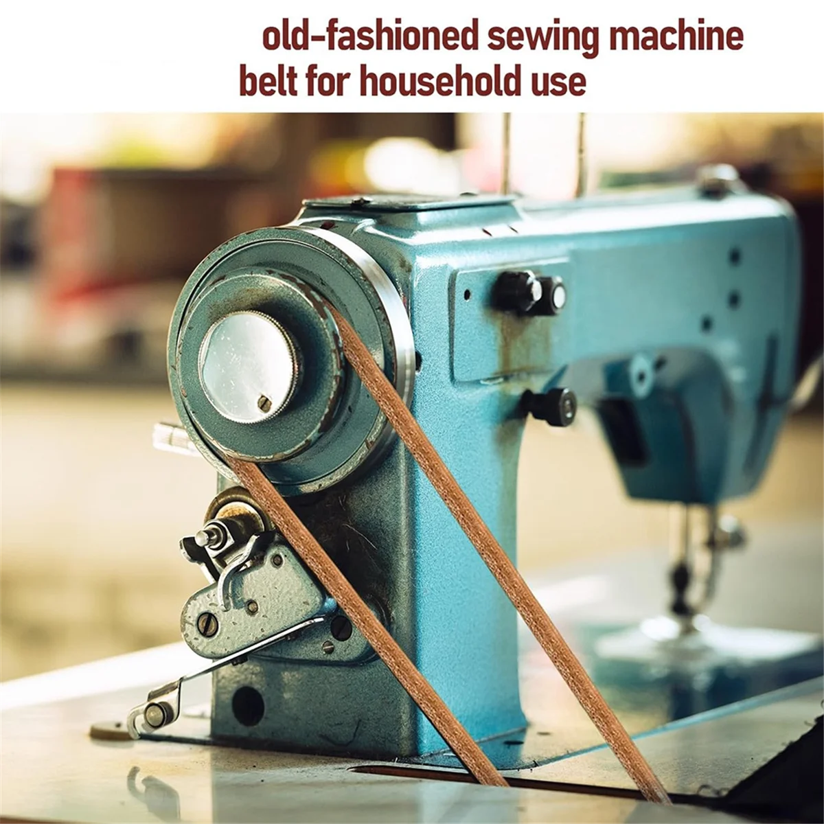 

ABNJ 6 шт. ремень для швейной машины, сменный кожаный ремень 72 дюйма 3/16 дюйма с крючком для певца/шитья