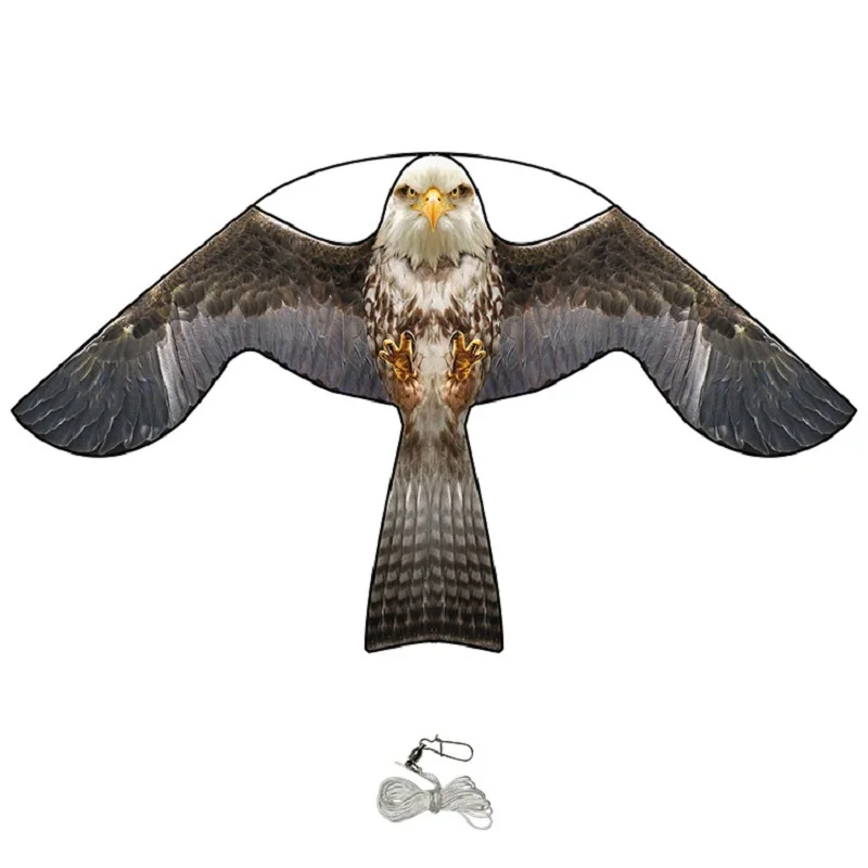 

Big Birds Scaring Hawk Flying Kite Simulated Hawk Scare Wind Power Pigeon Scarer Device for Outdoor Home Garden Farm Scarecrow