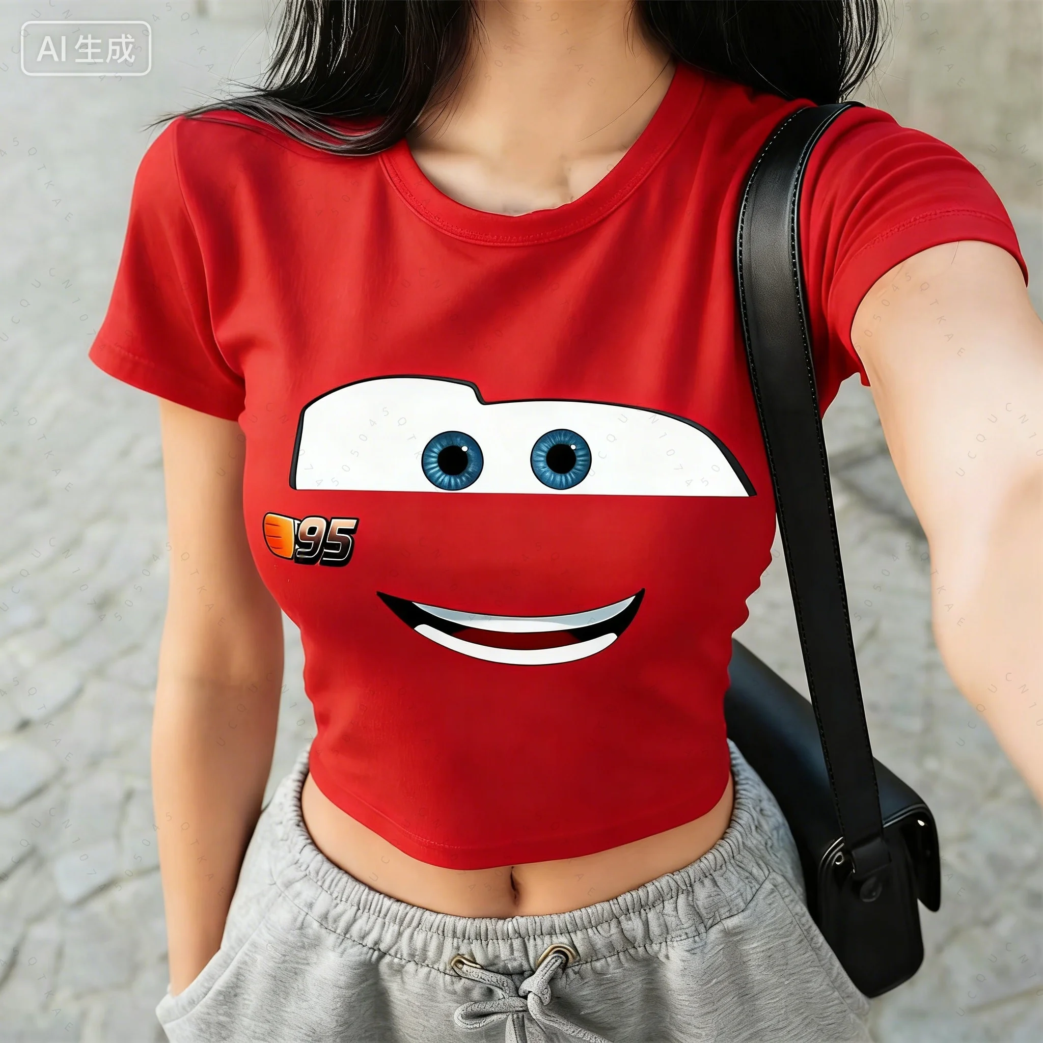 2026 Humorvolle und witzige klassische Anime-T-Shirts für die ganze Familie – Partnerlook für Paare, Kinder, niedliche Autos, Film- und Eltern-Kind-Urlaubs-Wander-Tops – Detail 9