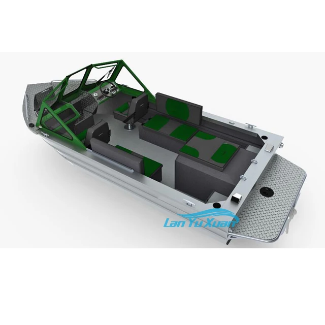 Alumínio Fishing Center Console, Acessórios Barco, Jet Boat, 18'