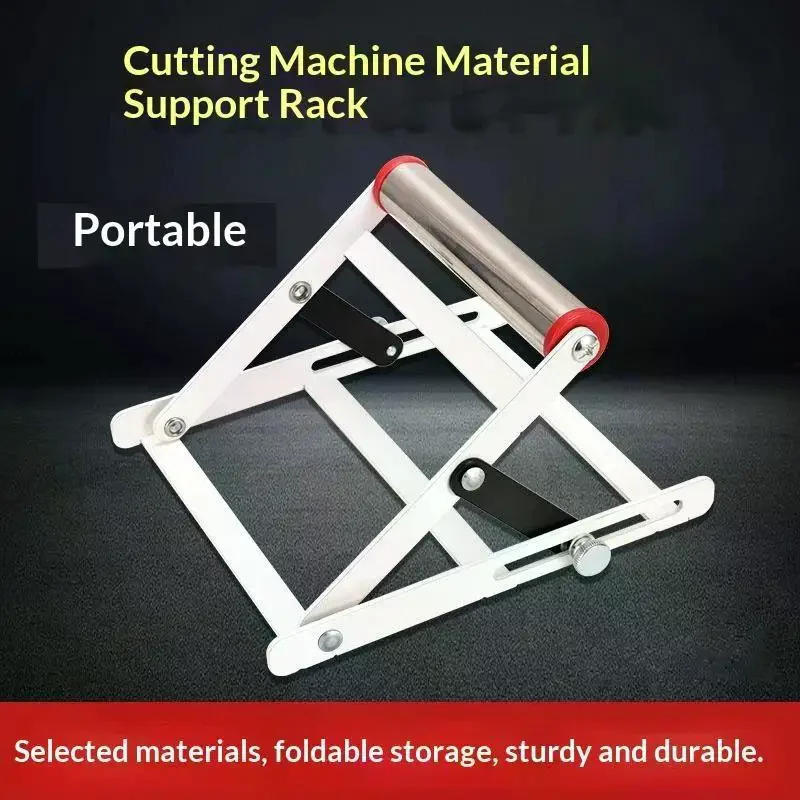 Adjustable Cutting Machine Material Support Stand With Stainless Steel Roller Portable for Outdoor Job Site Wood Metal Cutting