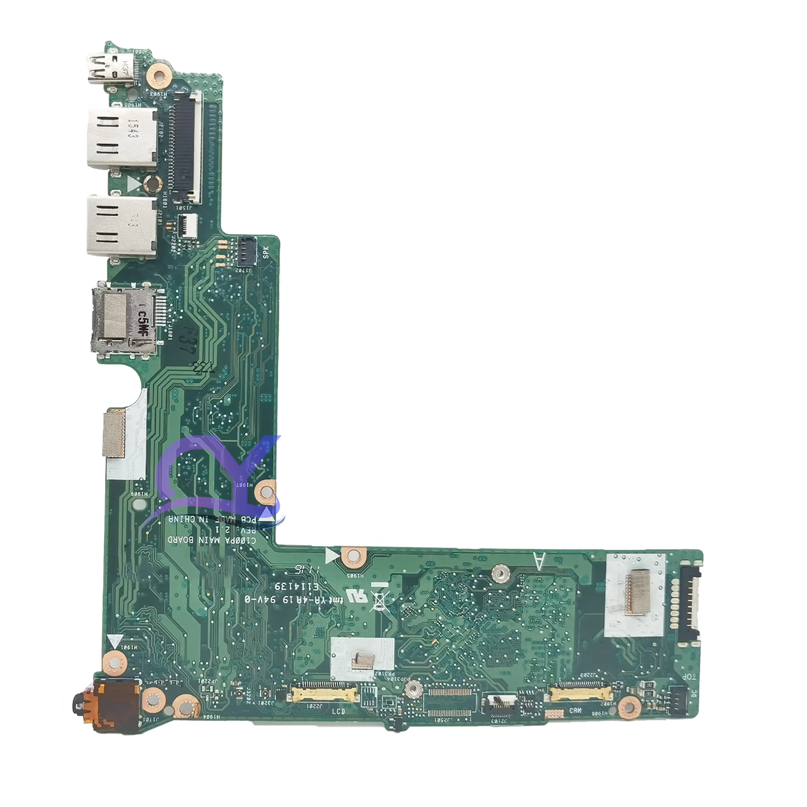 Dinzi C100PA For ASUS Chromebook Flip C100P Laptop Motherboard 4G RAM RK3288C Processor Graphic 16G SSD Test Work 100%